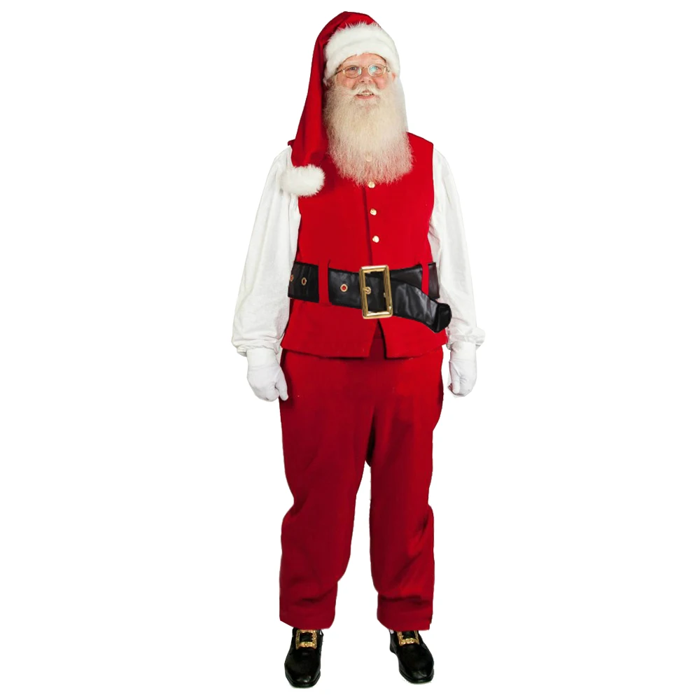 Women Men Santa Claus Costume Velvet Santa Suit Christmas Costumes Outfit Party Suit for Adults
Women Men Santa Claus Costume Velvet Santa Suit Christmas Costumes Outfit Party Suit for Adults