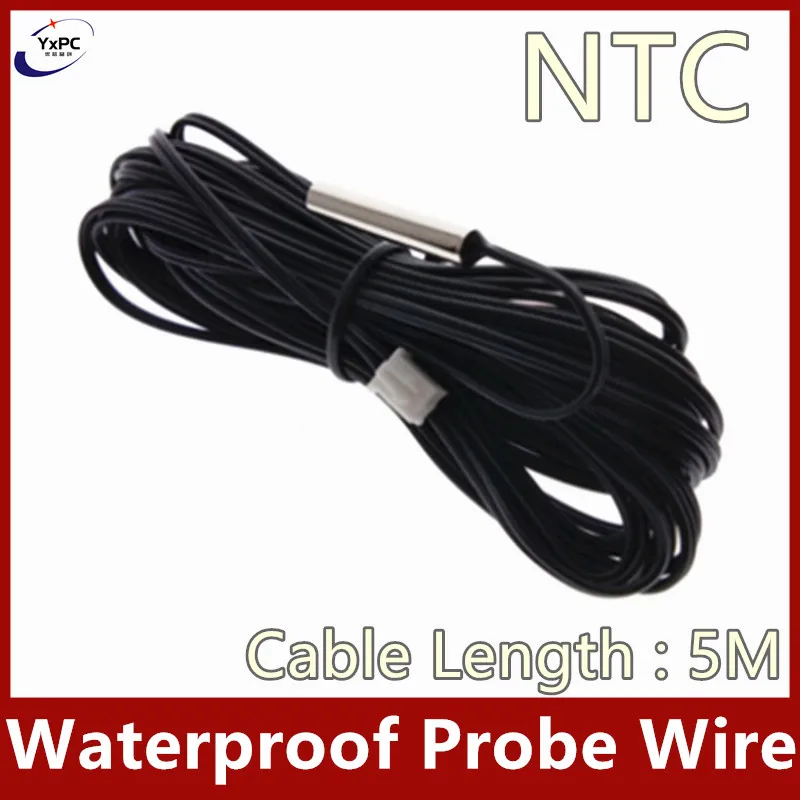1pcs 5m NTC B3950 Thermistor Temperature Sensor 100K 50K 20K 2K 5K 10K 15K 1% Air probe conditioning probe For Arduino W1209 
1pcs 5m NTC B3950 Thermistor Temperature Sensor 100K 50K 20K 2K 5K 10K 15K 1% Air probe conditioning probe For Arduino W1209