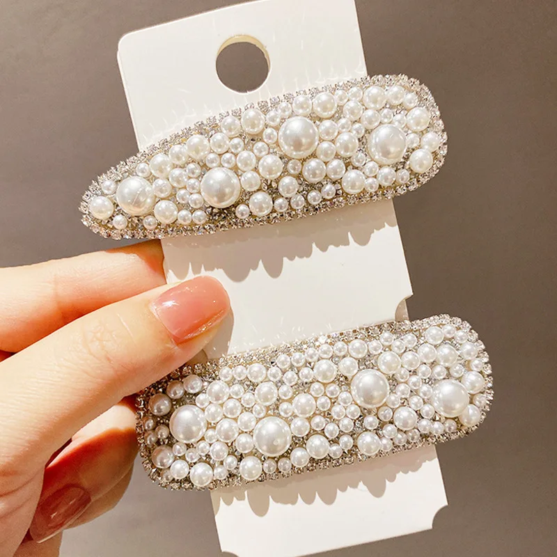 New Fashion Japan Korean Pearl Rhinestone Hair Clips Vintage Sweet Bangs Hair Clips for Girls Headwear Women Hair Accessories
New Fashion Japan Korean Pearl Rhinestone Hair Clips Vintage Sweet Bangs Hair Clips for Girls Headwear Women Hair Accessories