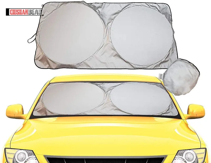 

Windshield Sun Shade-Car Window Shades Blocking99.87%UVR-210T Automotive Window Sunshades as Cars,SUV,RV,Truck & Car Accessories