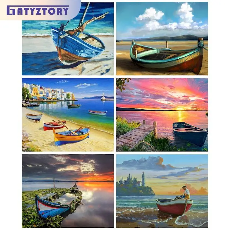 GATYZTORY 5D Diamond Painting Boat Full Square Drill Embroidery Full Set Scenery Mosaic Painting Home Decoration
GATYZTORY 5D Diamond Painting Boat Full Square Drill Embroidery Full Set Scenery Mosaic Painting Home Decoration