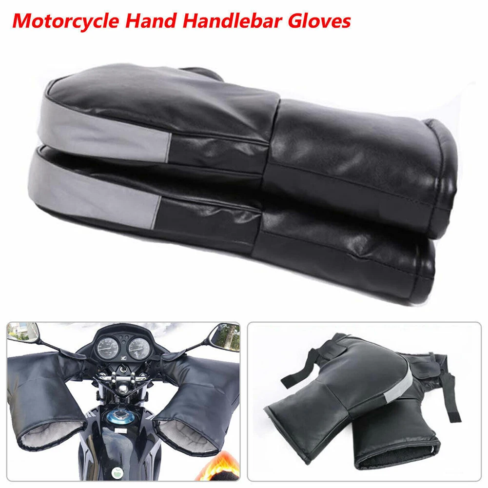 Reflective Keeping Warm Windproof Winter Black Winter Windproof PU Leather Thermal Motorcycle Handlebar Gloves
Reflective Keeping Warm Windproof Winter Black Winter Windproof PU Leather Thermal Motorcycle Handlebar Gloves