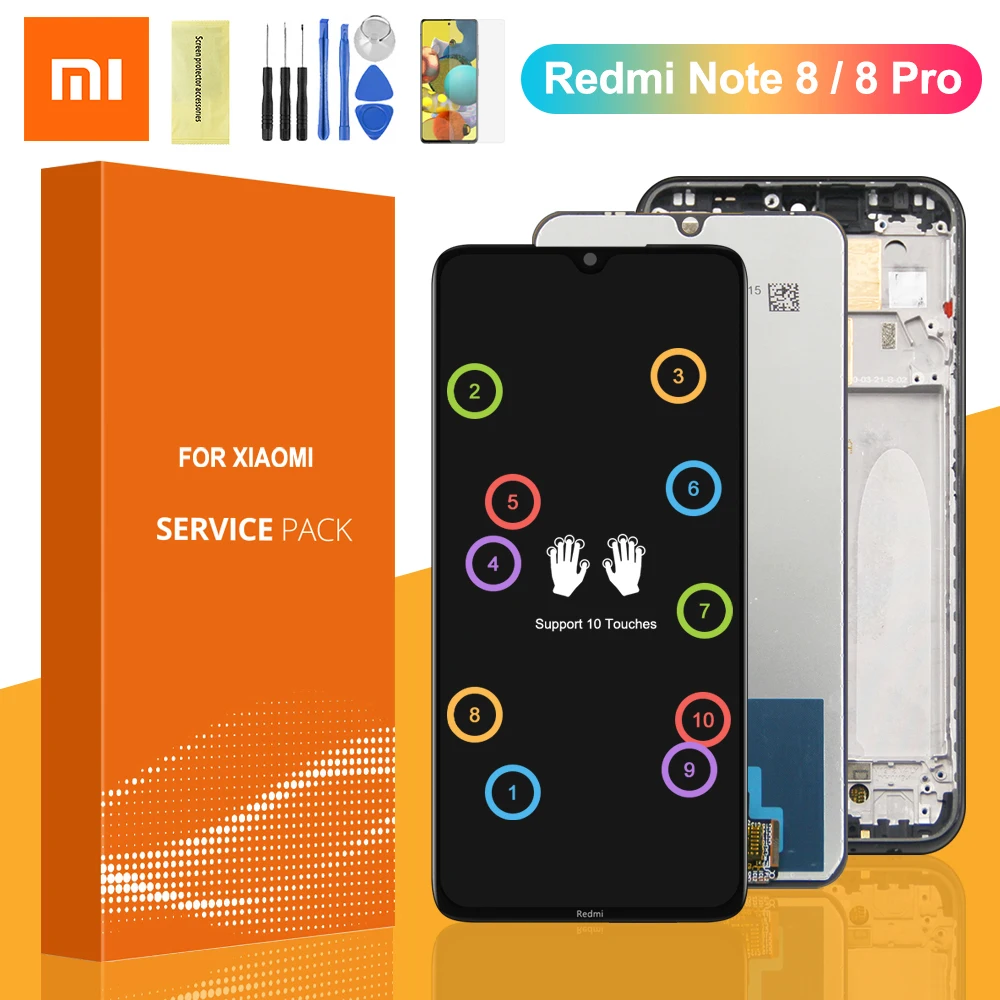 100% Original LCD For Xiaomi Redmi Note 8 / Note 8 Pro LCD Display Touch Screen Digitizer Assembly For Xiaomi Redmi Note8 / 8pro
100% Original LCD For Xiaomi Redmi Note 8 / Note 8 Pro LCD Display Touch Screen Digitizer Assembly For Xiaomi Redmi Note8 / 8pro