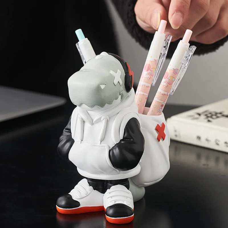 Creative Dinosaur Pen Holder For Children And Student Resin Statue Home Crafts Decoration Home Office Modern Art Desktop Decor
Creative Dinosaur Pen Holder For Children And Student Resin Statue Home Crafts Decoration Home Office Modern Art Desktop Decor