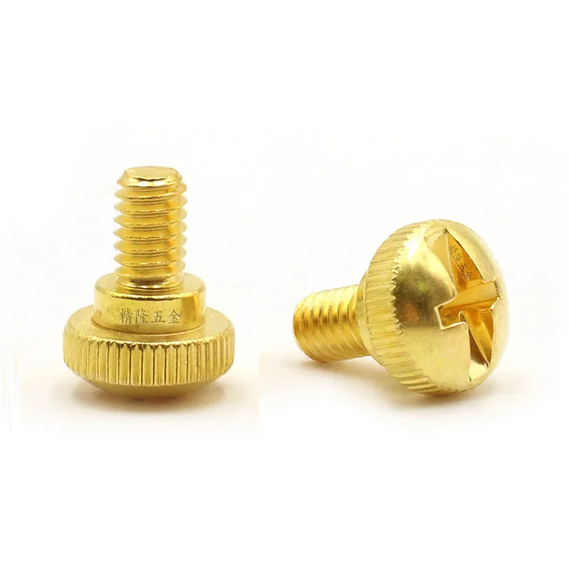 10Pcs Knurled Step Hand Tightened Screw M4x6 Coin Slot Manual Locking Fixed Composite Plus Minus Slot Hand Tightened Brass Screw
10Pcs Knurled Step Hand Tightened Screw M4x6 Coin Slot Manual Locking Fixed Composite Plus Minus Slot Hand Tightened Brass Screw