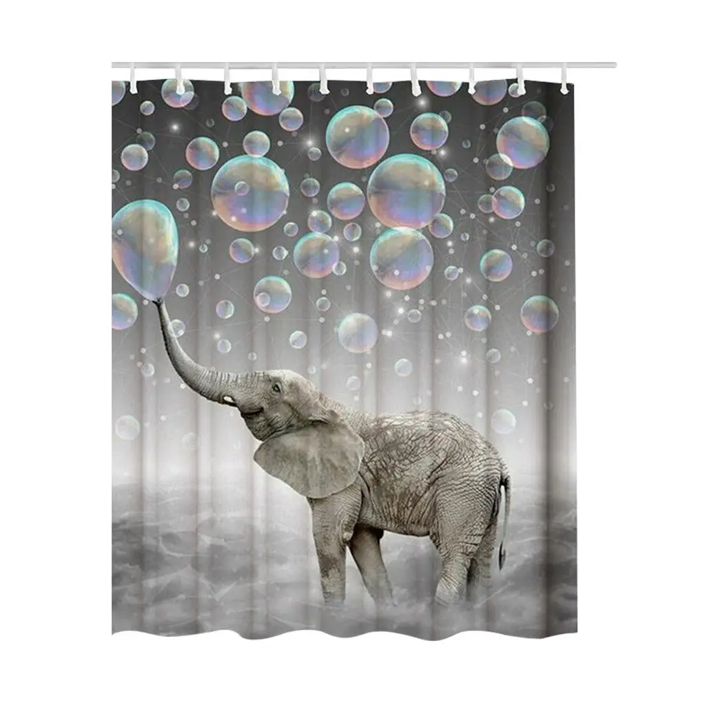 180*200cm Waterproof Polyester High Quality of Elephant Printed Shower 3D Bath Curtains Products Bathroom Decor with Hooks Gift 
180*200cm Waterproof Polyester High Quality of Elephant Printed Shower 3D Bath Curtains Products Bathroom Decor with Hooks Gift