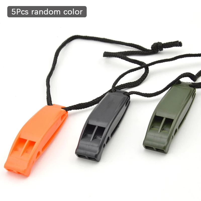 

5PCS New Emergency Safety Whistles Kayak Scuba Diving Rescue Water Sports Outdoor Survival Camping Boating Swimming Whistle