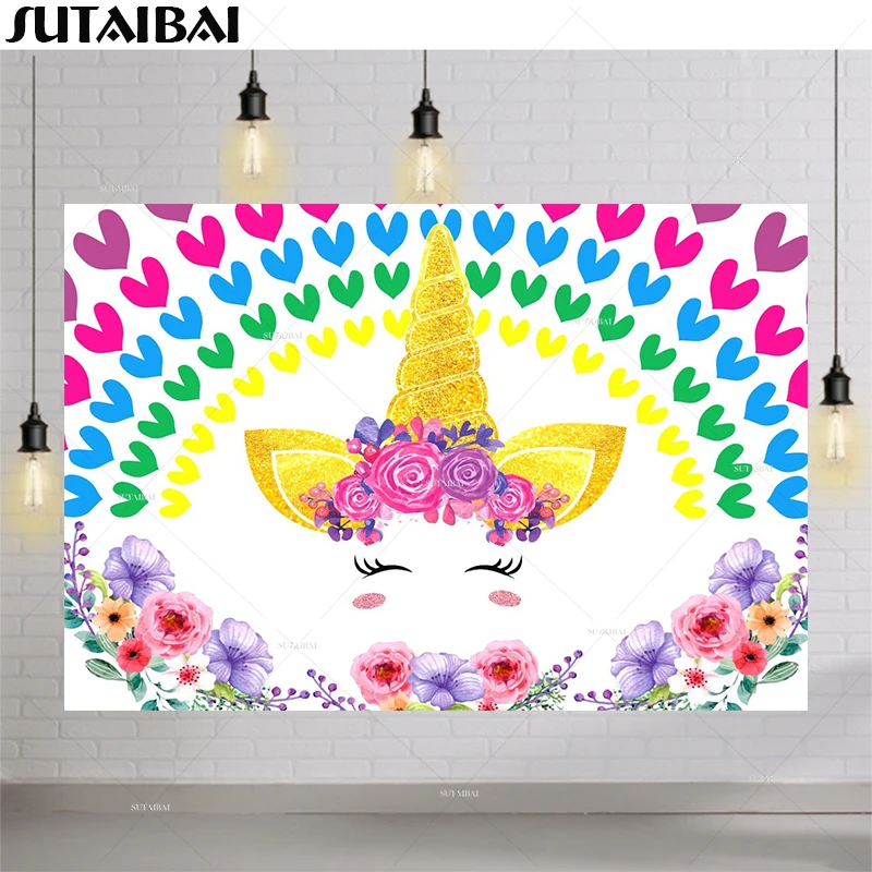 Unicorn Birthday Decor Photocall Bokeh Love Heart Rainbow Photography Backdrop Newborn Baby Shower Background for Photo Studio
Unicorn Birthday Decor Photocall Bokeh Love Heart Rainbow Photography Backdrop Newborn Baby Shower Background for Photo Studio