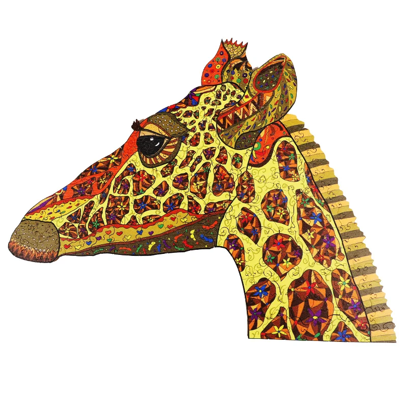 Unique Kids Christmas Gift Medium Difficulty Wooden Animal Puzzle Giraffe Wooden 3D Puzzle Educational Toy for Children 10 years
Unique Kids Christmas Gift Medium Difficulty Wooden Animal Puzzle Giraffe Wooden 3D Puzzle Educational Toy for Children 10 years
