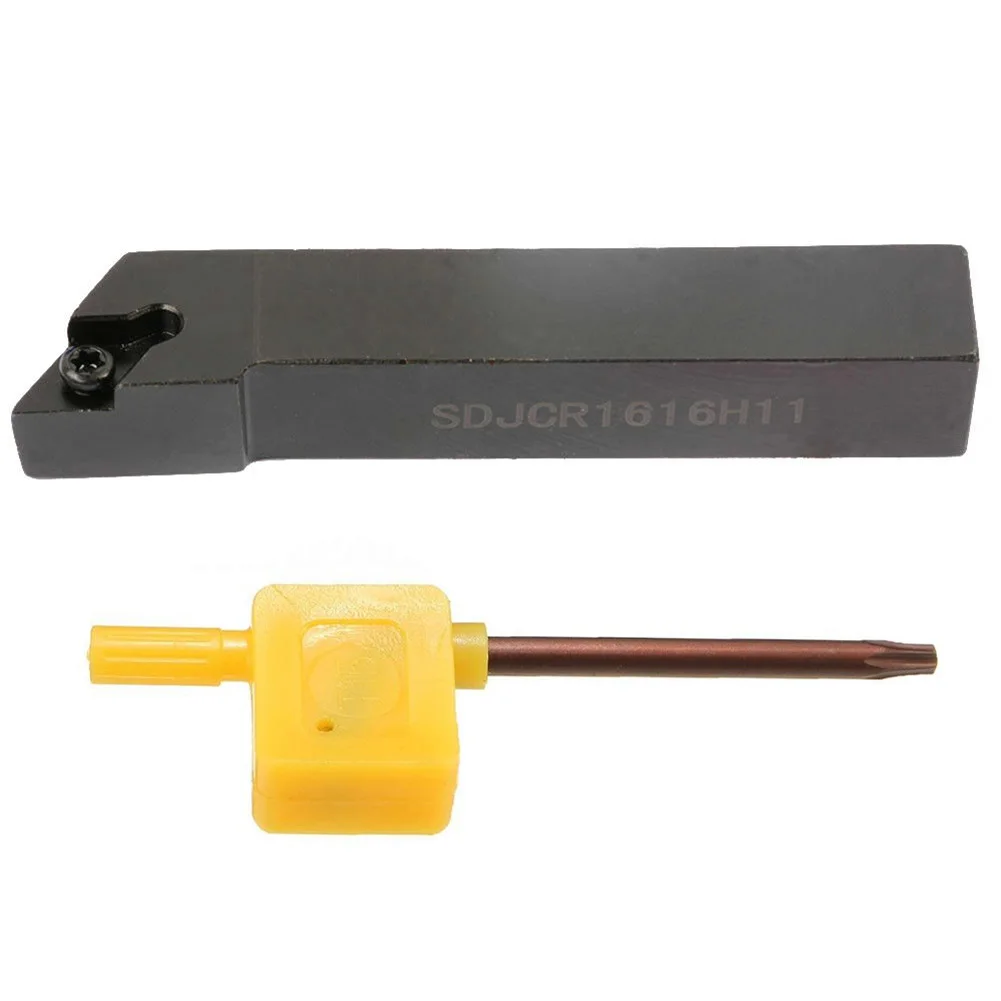 1pcs SDJCR1616H11 Steel Turning Tool Holder With Wrench For Cast Iron Various Processing Environments Power Tool Accessories
1pcs SDJCR1616H11 Steel Turning Tool Holder With Wrench For Cast Iron Various Processing Environments Power Tool Accessories