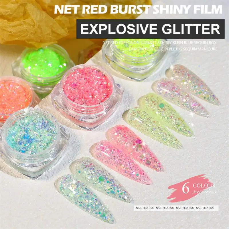 2023 Flash Nail Glitter Meteor Sequins Highlight Fashion Color Sequins Nail Art Decorations Nail Glitter Flakes Gel DIY Manicure
2023 Flash Nail Glitter Meteor Sequins Highlight Fashion Color Sequins Nail Art Decorations Nail Glitter Flakes Gel DIY Manicure