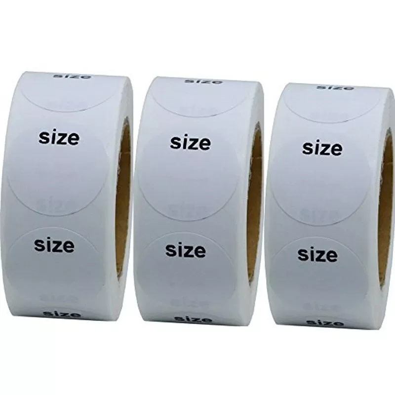 50-500pcs Self Adhesive Sticky White Label Writable Size Stickers Blank Note Label Wholesale low price Dimension: 25mm
50-500pcs Self Adhesive Sticky White Label Writable Size Stickers Blank Note Label Wholesale low price Dimension: 25mm