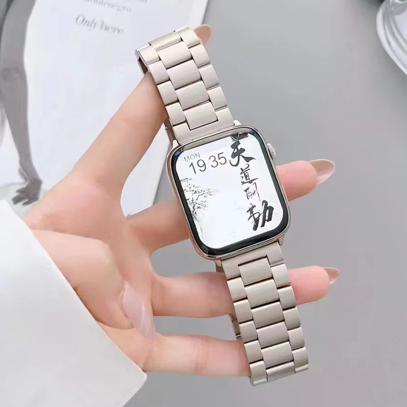 Luxury Starlight band for Apple watch 8/Ultra 49mm 40mm 41mm 45mm 44mm 42/38mm Stainless steel bracelet iWatch Serie 7 6 5 4 3 2
Luxury Starlight band for Apple watch 8/Ultra 49mm 40mm 41mm 45mm 44mm 42/38mm Stainless steel bracelet iWatch Serie 7 6 5 4 3 2