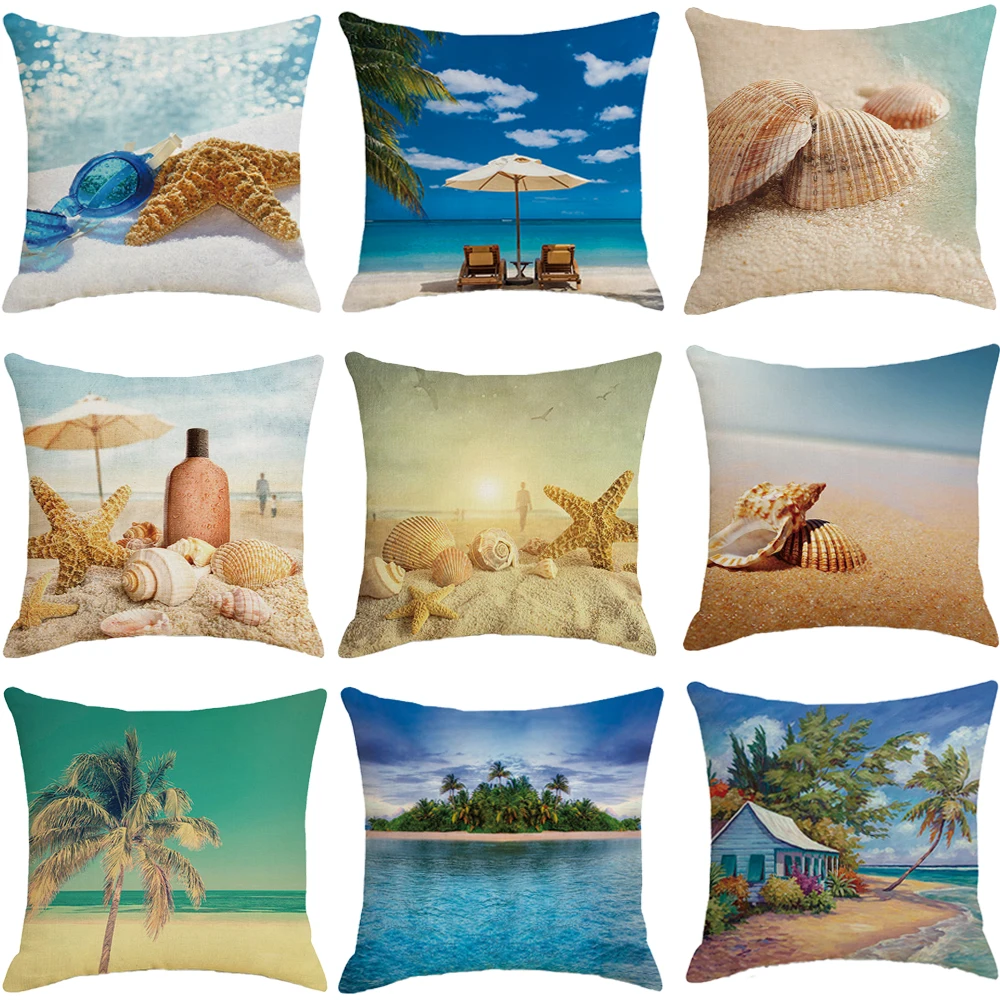 Beach Pillowcase Shell Conch Pattern Cushion Cover Home Decoration Pillow Cover Sofa Bed Chair Linen Throw Pillowcase 45X45CM
Beach Pillowcase Shell Conch Pattern Cushion Cover Home Decoration Pillow Cover Sofa Bed Chair Linen Throw Pillowcase 45X45CM
