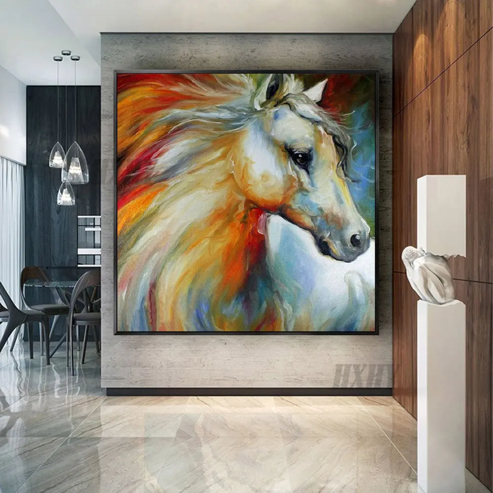 Картина маслом Ручная роспись Абстрактная красочная животная искусство фотография для гостиной домашний декор 
Картина маслом Ручная роспись Абстрактная красочная животная искусство фотография для гостиной домашний декор