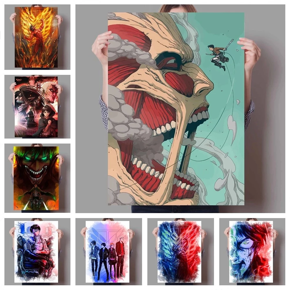 Home Decoration Canvas Wall Art Painting Anime Attack On Titan Picture Printing Modular Artwork Character Poster For Living Room
Home Decoration Canvas Wall Art Painting Anime Attack On Titan Picture Printing Modular Artwork Character Poster For Living Room