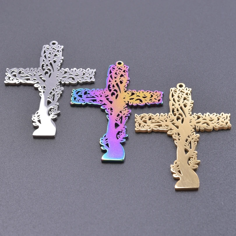 3pcs Mix Cross Pendant Tree Of Life Stainless Steel Charms For Jewelry Making Bulk Items Christ Accessories DIY Necklace Earring
3pcs Mix Cross Pendant Tree Of Life Stainless Steel Charms For Jewelry Making Bulk Items Christ Accessories DIY Necklace Earring