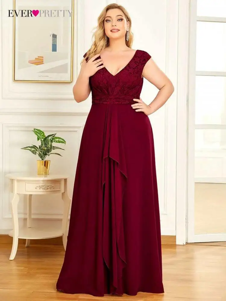 Plus Size Elegant Evening Dresse Long V-Neck Sleeveless A-LINE Floor-Length Gown 2022 Ever Pretty of Lace Bridesmaid Women Dress
Plus Size Elegant Evening Dresse Long V-Neck Sleeveless A-LINE Floor-Length Gown 2022 Ever Pretty of Lace Bridesmaid Women Dress