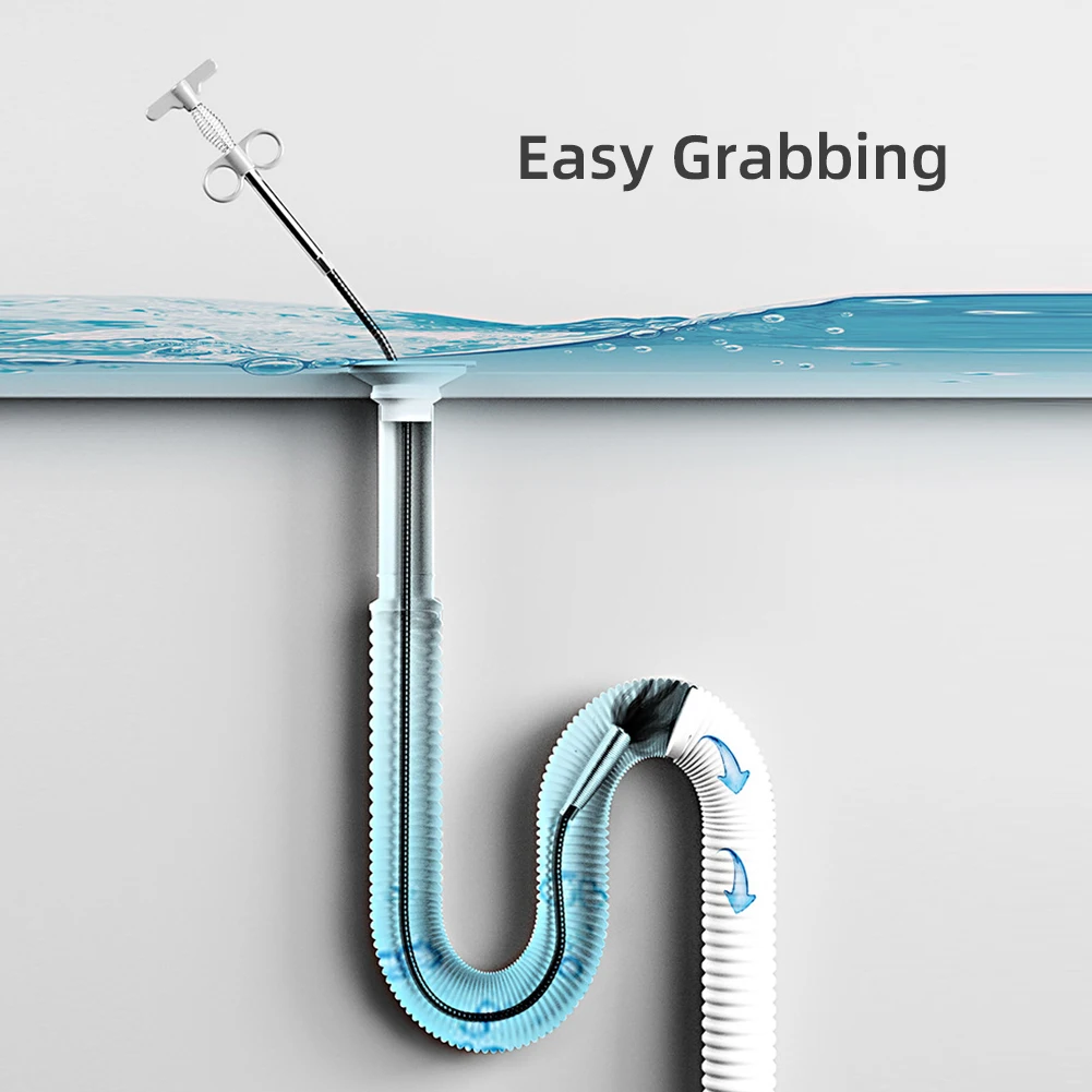 Sewer Pipe Unblocker Snake Spring Pipe Dredging Tool Kitchen Bathroom Sewer Cleaning Tool Home Kitchen Accessories 90/160cm
Sewer Pipe Unblocker Snake Spring Pipe Dredging Tool Kitchen Bathroom Sewer Cleaning Tool Home Kitchen Accessories 90/160cm
