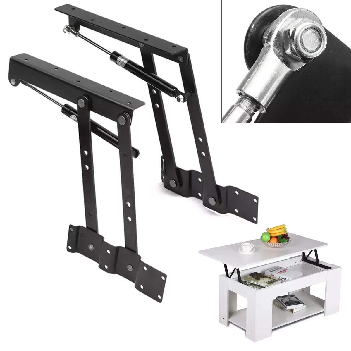 Folding Spring Tea Table Hinge Furniture Lift Up Top Mechanism Hardware Lifting Rack Shelf for Home Office Table
Folding Spring Tea Table Hinge Furniture Lift Up Top Mechanism Hardware Lifting Rack Shelf for Home Office Table