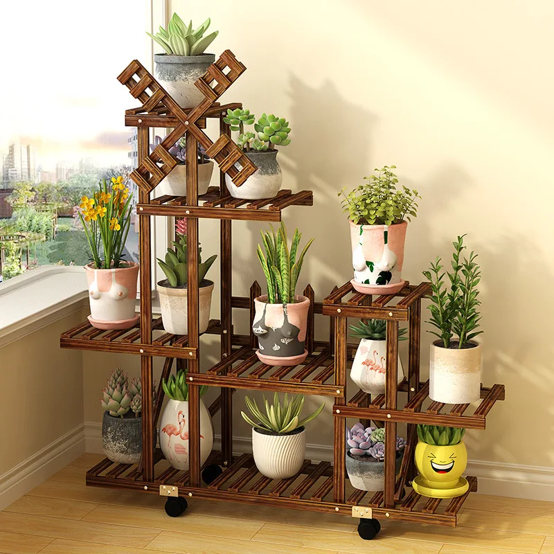 Flower pot rack balcony flower rack solid wood multi-storey indoor and outdoor floor living room flower rack potted plant
Flower pot rack balcony flower rack solid wood multi-storey indoor and outdoor floor living room flower rack potted plant