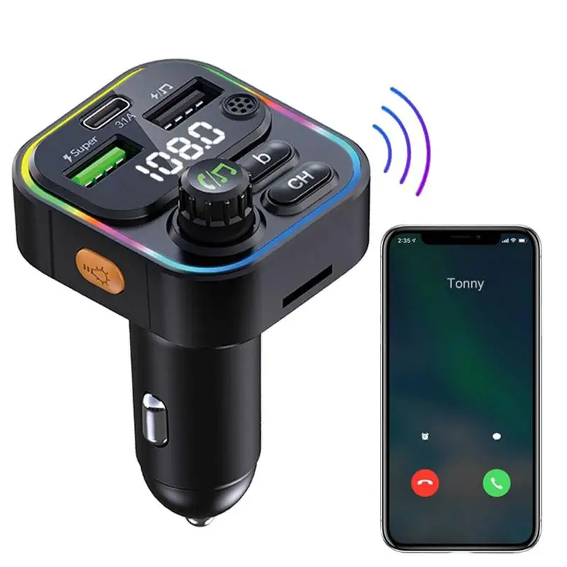 Wireless FM Receiver Adapter LED Display Car Charging Head Wireless Musical Player Car Accessories Chargers For Laptops
Wireless FM Receiver Adapter LED Display Car Charging Head Wireless Musical Player Car Accessories Chargers For Laptops