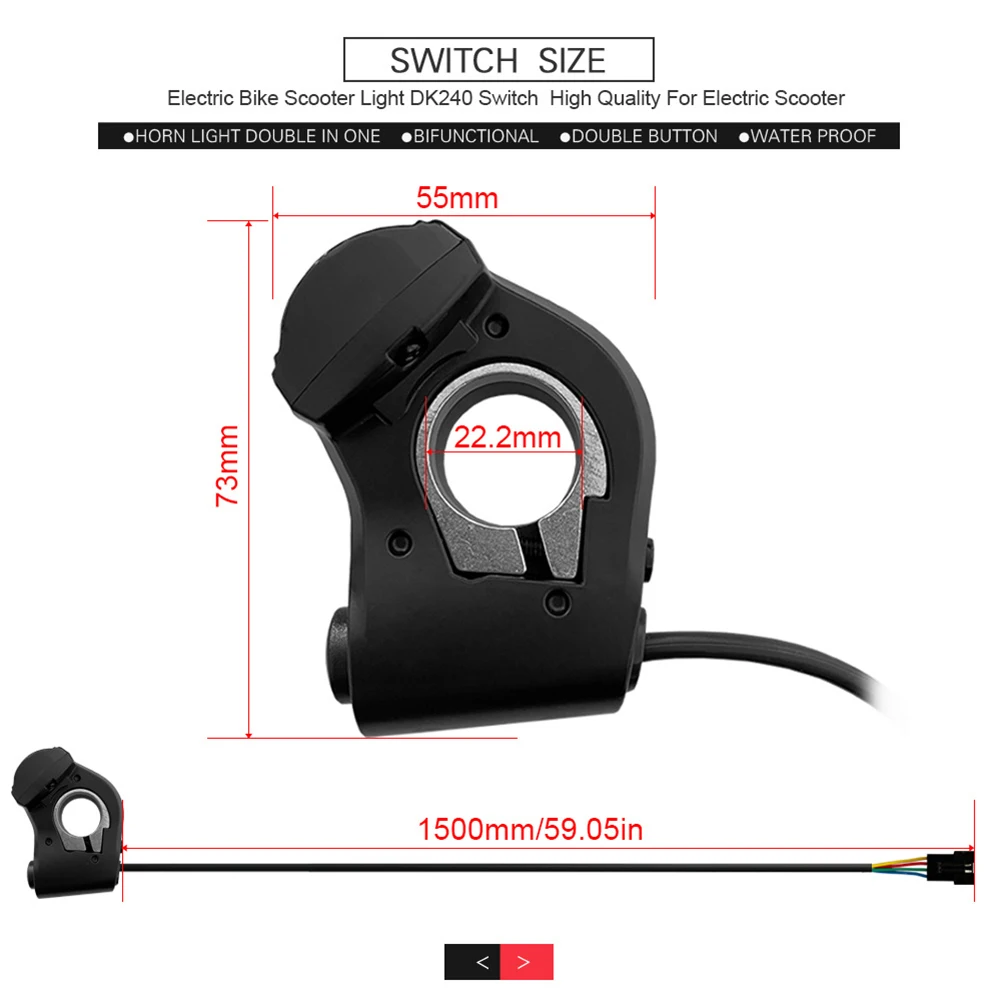 Controller Horn Switch Headlamp Headlight Plastic 12V-72V 1500mm Bike Bicycle Cycling Parts Front Light Replacement
Controller Horn Switch Headlamp Headlight Plastic 12V-72V 1500mm Bike Bicycle Cycling Parts Front Light Replacement