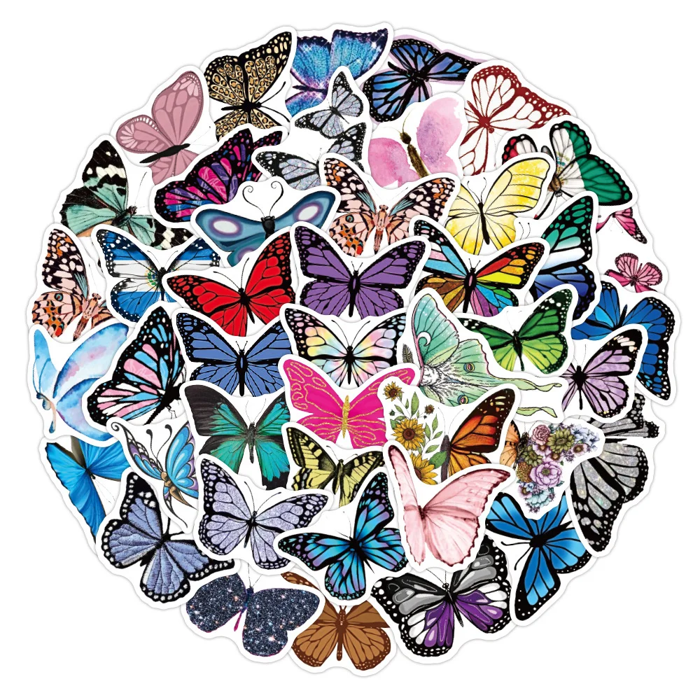 10/30/50PCS Cartoon Colorful Butterfly Graffiti Waterproof Sticker Creative Trend Decoration Refrigerator Guitar HelmetWholesale
10/30/50PCS Cartoon Colorful Butterfly Graffiti Waterproof Sticker Creative Trend Decoration Refrigerator Guitar HelmetWholesale