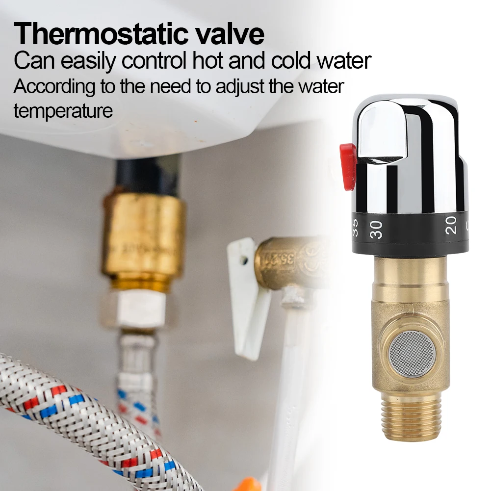 Pipe Basin Thermostat Control DN15 Thermostat Bidet Faucet Valve Solid Brass Constant Water Temperature Shower Faucet Valve 
Pipe Basin Thermostat Control DN15 Thermostat Bidet Faucet Valve Solid Brass Constant Water Temperature Shower Faucet Valve