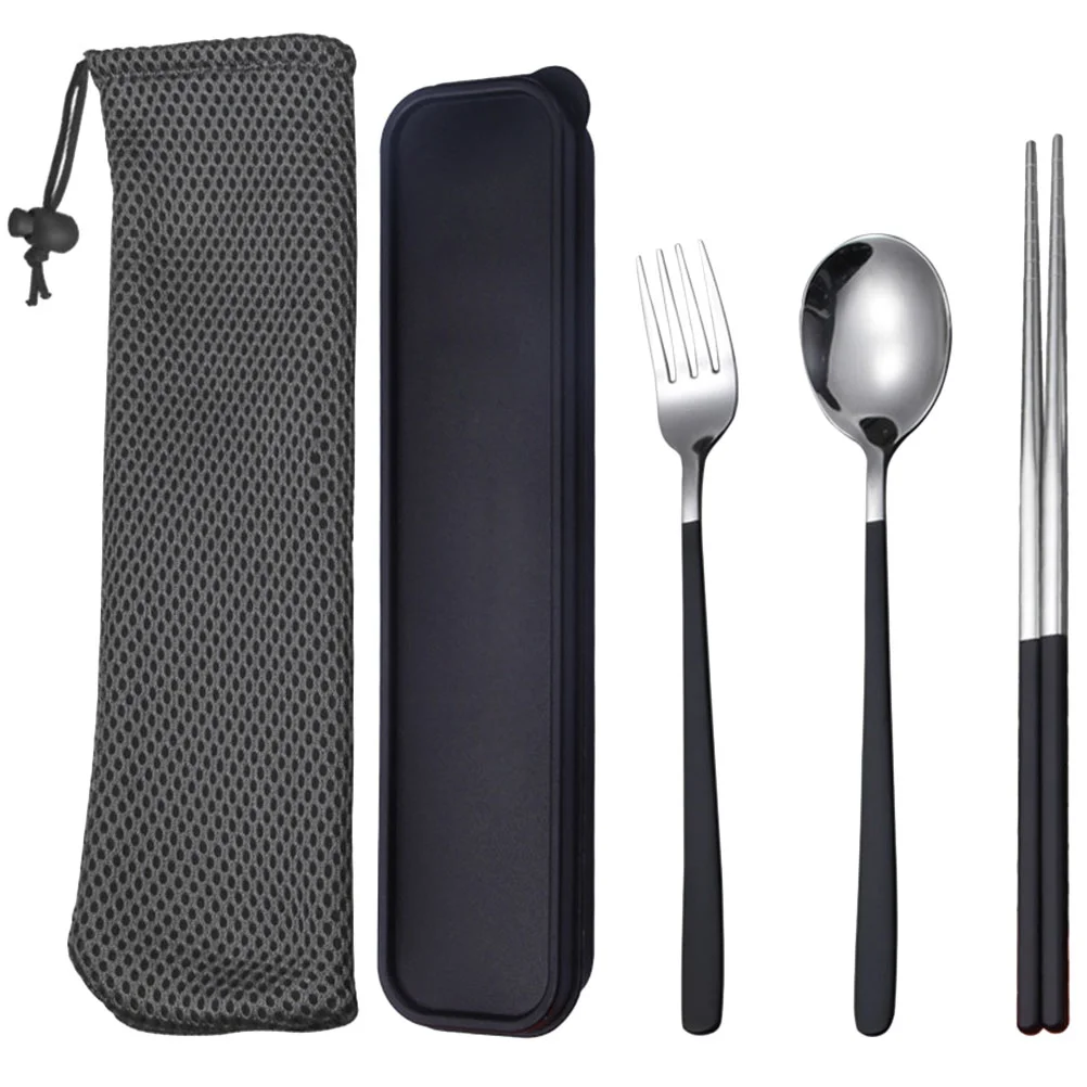 Set Cutlery Kit Flatware Utensils Camping Travel Picnic Spoon Fork Spoons Forks Tableware Reusable Chopstick Portable Box Metal
Set Cutlery Kit Flatware Utensils Camping Travel Picnic Spoon Fork Spoons Forks Tableware Reusable Chopstick Portable Box Metal
