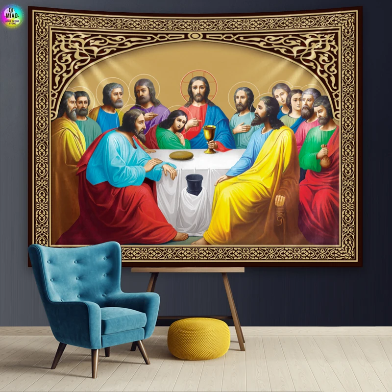 Jesus Tapestry Last Supper Wall Hanging Christmas Home Decoration Christ Room Decor Large Fabric For Bedroom Wall Tapestries
Jesus Tapestry Last Supper Wall Hanging Christmas Home Decoration Christ Room Decor Large Fabric For Bedroom Wall Tapestries