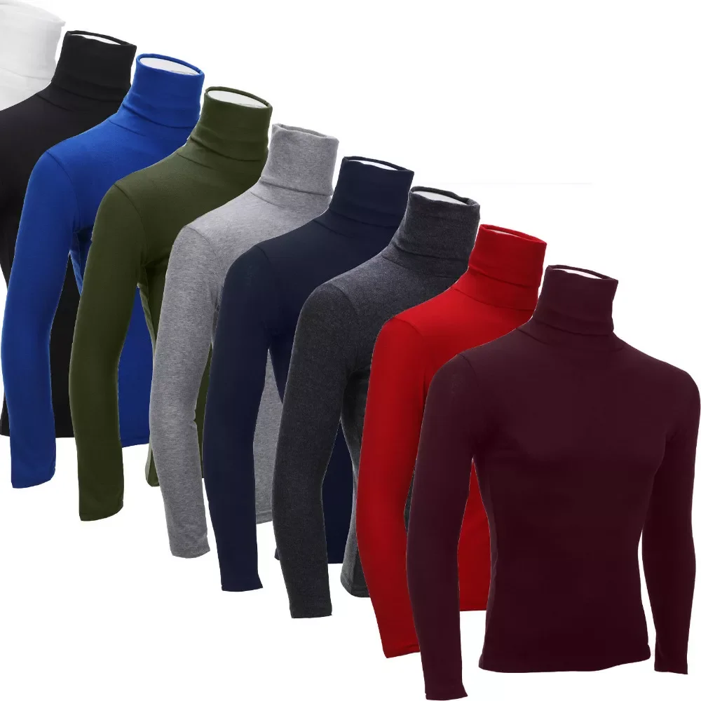 2022NEW Turtleneck T-Shirts Men Casual Solid Long-sleeved T shirts Autumn Winter Mans Slim Tshirts Tops 2022 New Clothing
2022NEW Turtleneck T-Shirts Men Casual Solid Long-sleeved T shirts Autumn Winter Mans Slim Tshirts Tops 2022 New Clothing