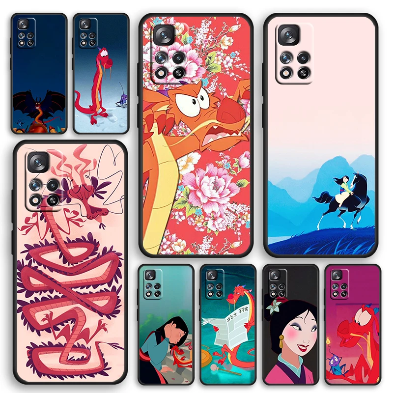 Anime cartoon Mulan Black Phone Case For Xiaomi Redmi Note 12 11E 11S 11 11T 10 10S 9 9T 9S 8T 8 Pro Plus 5G Cover
Anime cartoon Mulan Black Phone Case For Xiaomi Redmi Note 12 11E 11S 11 11T 10 10S 9 9T 9S 8T 8 Pro Plus 5G Cover