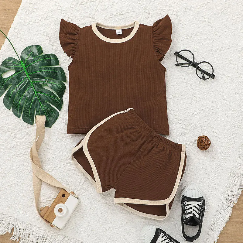 2022 New Summer Clothes Sets Sleeveless O Neck Brown Shorts Cute 2 Piece Sets Designer Boys Clothes Sets 0-2T
2022 New Summer Clothes Sets Sleeveless O Neck Brown Shorts Cute 2 Piece Sets Designer Boys Clothes Sets 0-2T