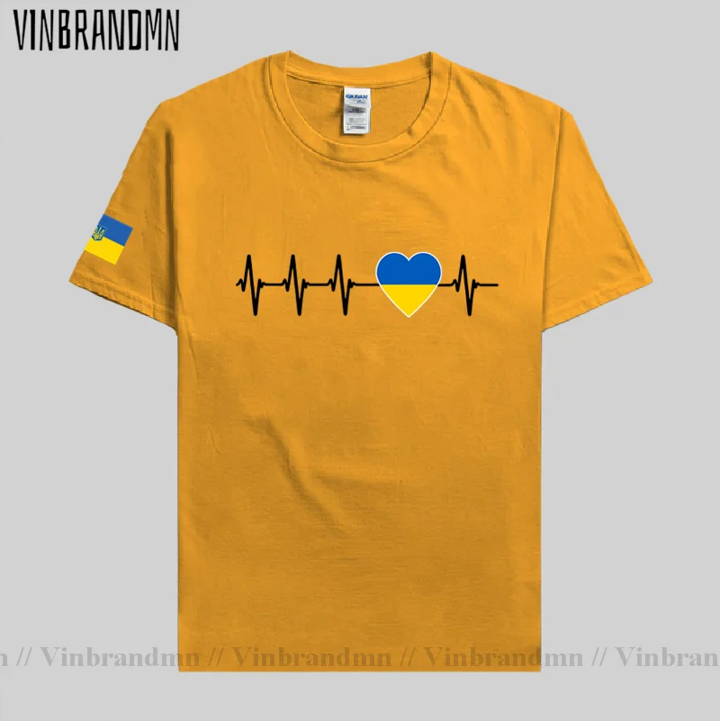 Футболка с украинским изображением сердцебиения я люблю Украину флаг страны