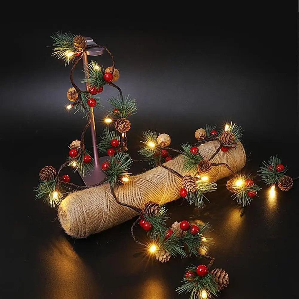 New Led String Lights Christmas Waterproof Pinecone Red Berries Garland Lamp For Xmas Party Bedroom Tree Table Decor Drop ship
New Led String Lights Christmas Waterproof Pinecone Red Berries Garland Lamp For Xmas Party Bedroom Tree Table Decor Drop ship