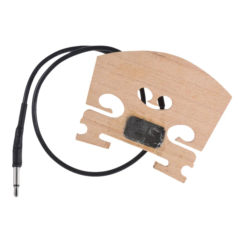 Violin Bridge With Internally Mounted Piezo Pickup For 4/4 Full Size Electric Violin Parts Replacement
Violin Bridge With Internally Mounted Piezo Pickup For 4/4 Full Size Electric Violin Parts Replacement