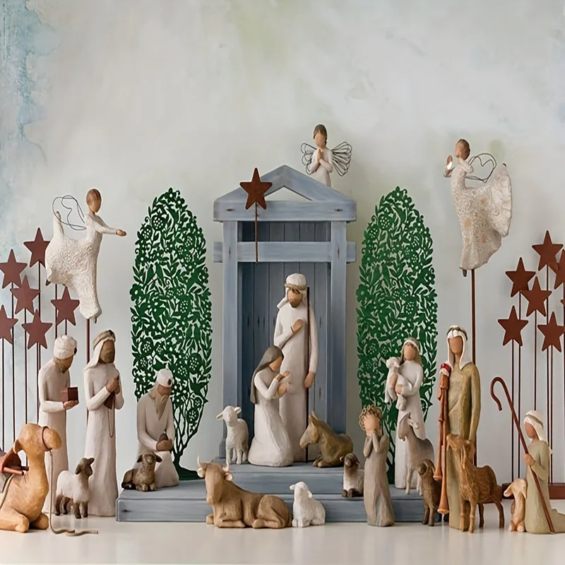 17pcs Nativity Figurine Hand-Painted Figures for Christmas, Wedding, Theme Party Decor
17pcs Nativity Figurine Hand-Painted Figures for Christmas, Wedding, Theme Party Decor