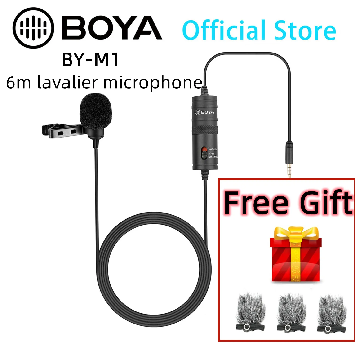 Петличный конденсаторный микрофон BOYA BY-M1 6 м для iPhone, ПК, телефона, Android, прямой трансляции, Vlog 3,5 мм, TRRS, микрофон на лацкан
Петличный конденсаторный микрофон BOYA BY-M1 6 м для iPhone, ПК, телефона, Android, прямой трансляции, Vlog 3,5 мм, TRRS, микрофон на лацкан