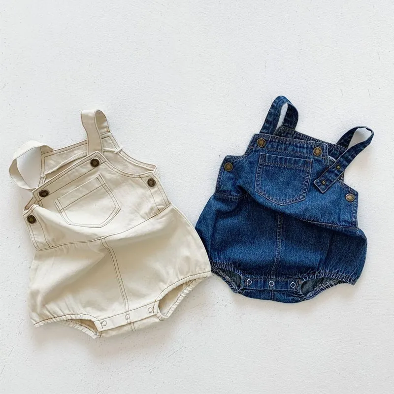 2022 New Summer Baby Boy Denim Bodysuit Sleeveless Girls Overalls Toddler Kids Casual Clothes 0-3 Years
2022 New Summer Baby Boy Denim Bodysuit Sleeveless Girls Overalls Toddler Kids Casual Clothes 0-3 Years