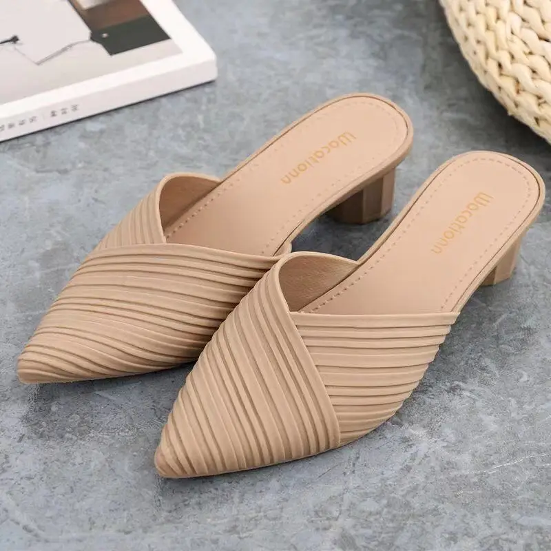 2022 New Trend Baotou Half Slippers Summer Lazy Outer Slippers Ladies Shoes Casual Sandals Single Shoes Ladies slippers
2022 New Trend Baotou Half Slippers Summer Lazy Outer Slippers Ladies Shoes Casual Sandals Single Shoes Ladies slippers