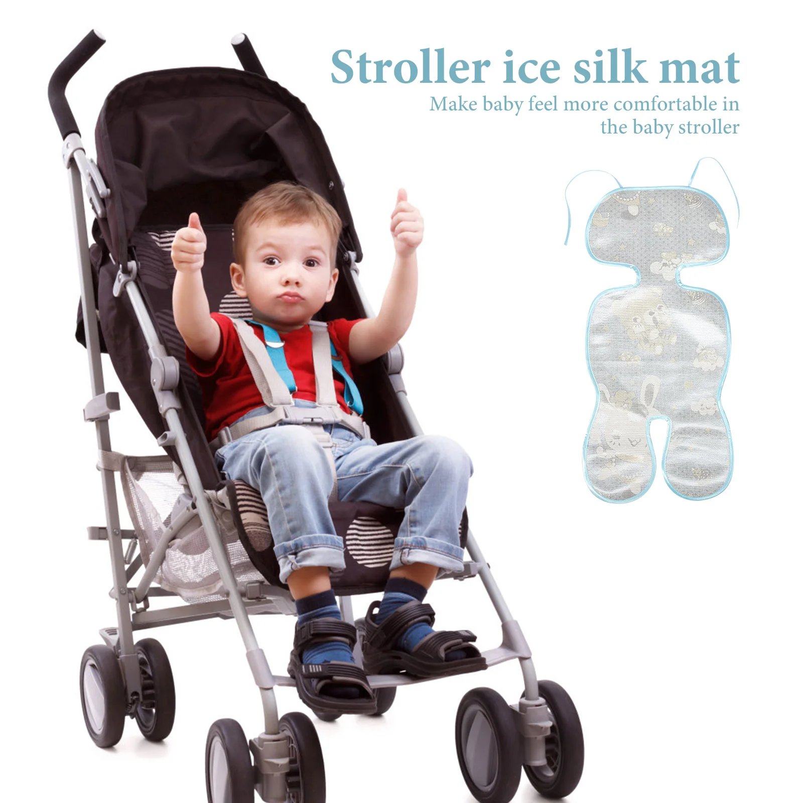 Universal Stroller Baby Stroller Ice Silk Mat Baby Stroller Cool Cushion Baby Stroller Cooling Mat for Summer
Universal Stroller Baby Stroller Ice Silk Mat Baby Stroller Cool Cushion Baby Stroller Cooling Mat for Summer