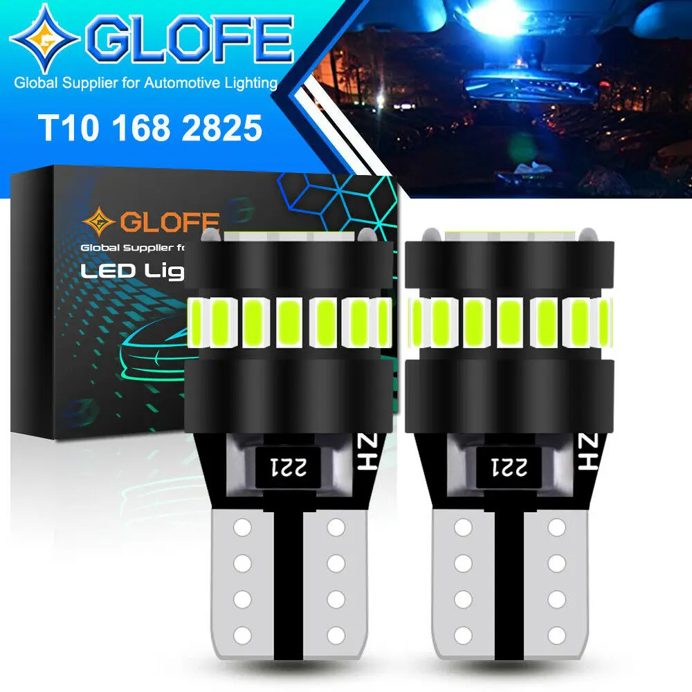 Glofe T10 194 168 W5W 21Smd Led Car Ice Blue Canbus Error Free Wedge Light Bulb
Glofe T10 194 168 W5W 21Smd Led Car Ice Blue Canbus Error Free Wedge Light Bulb