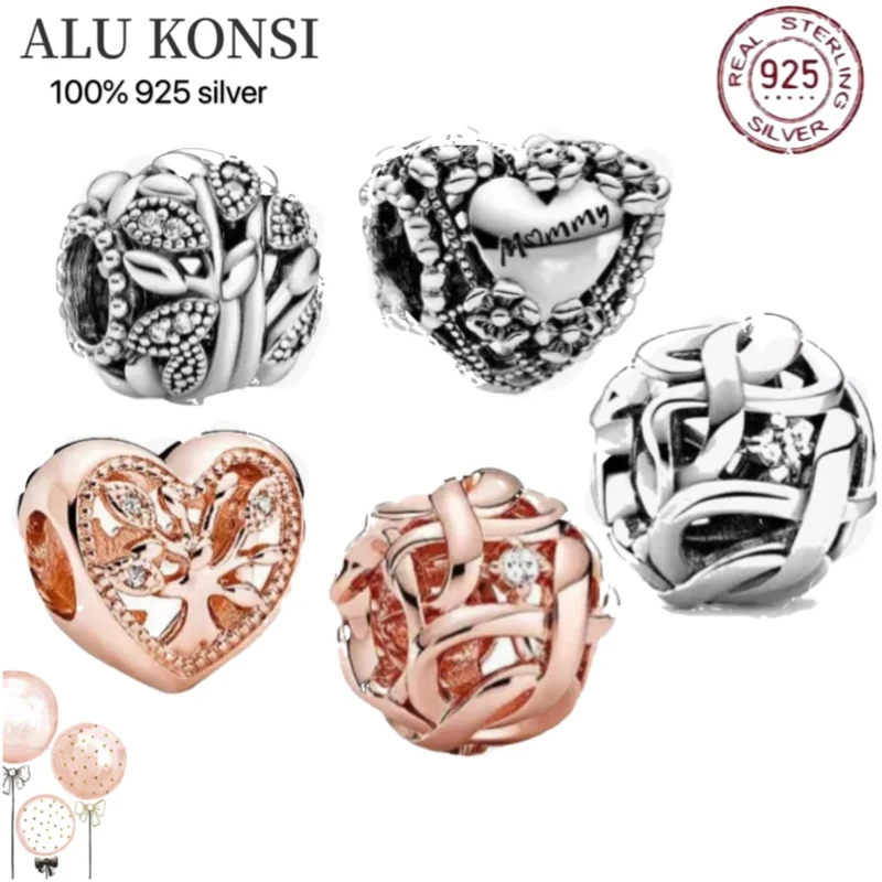 925 Sterling Silver Original Fashion charm Beaded Tree of Life heart-shaped DIY Fine for Bead Fashion Women Jewelry
925 Sterling Silver Original Fashion charm Beaded Tree of Life heart-shaped DIY Fine for Bead Fashion Women Jewelry