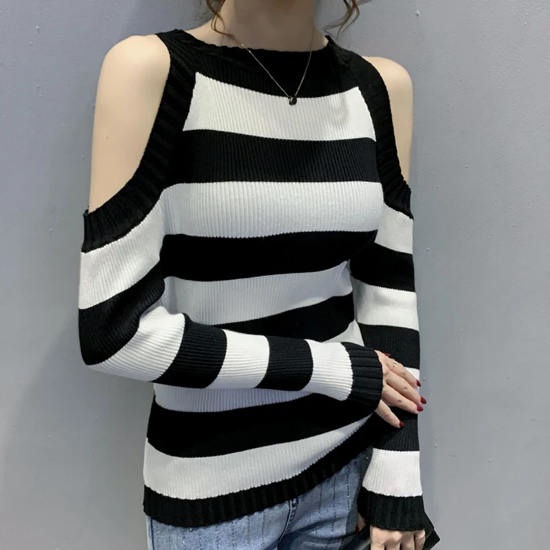 High Round Neck Off-The-Shoulder Comfortable Long-Sleeved Knitted Fashion All-Match Women'S Autumn Beautiful Bottoming Sweater
High Round Neck Off-The-Shoulder Comfortable Long-Sleeved Knitted Fashion All-Match Women'S Autumn Beautiful Bottoming Sweater