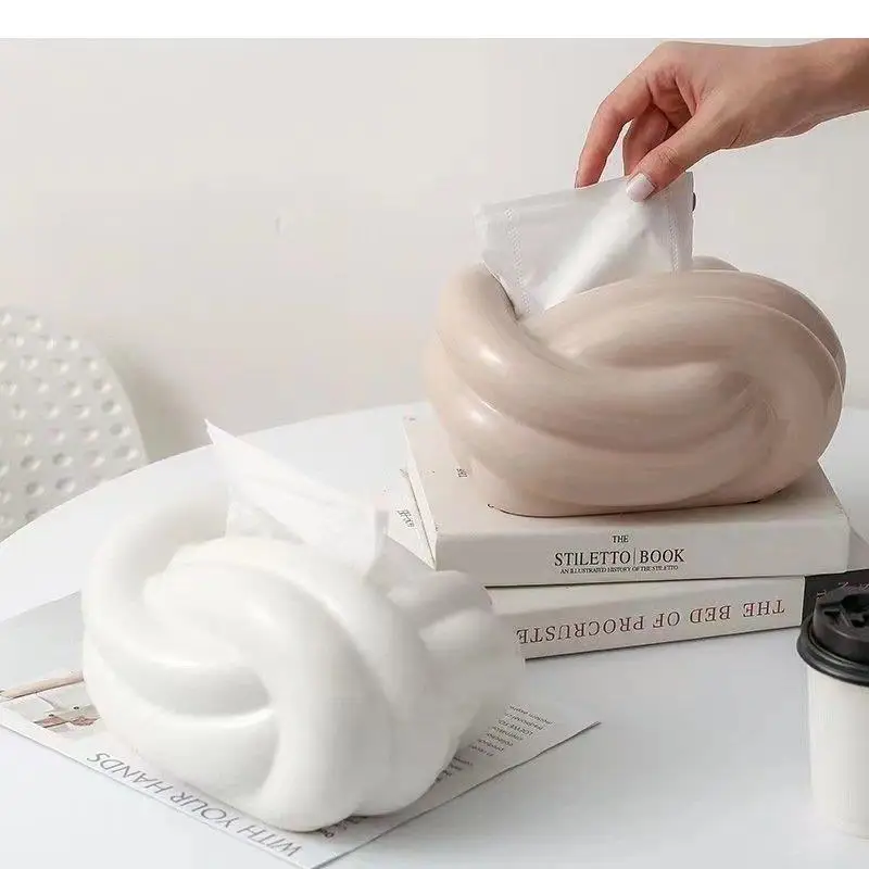 Creative Irregular Ceramic Tissue Box Household Living Room Bathroom Coffee Table Solid Color Tissue Storage Box Home Decoration
Creative Irregular Ceramic Tissue Box Household Living Room Bathroom Coffee Table Solid Color Tissue Storage Box Home Decoration