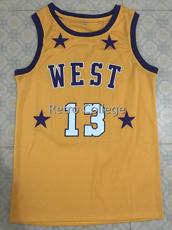 13 вят Чемберлен 1972 All Star West желтая баскетбольная майка Мужская сшитая по индивидуальному заказу майка с любым номером
13 вят Чемберлен 1972 All Star West желтая баскетбольная майка Мужская сшитая по индивидуальному заказу майка с любым номером