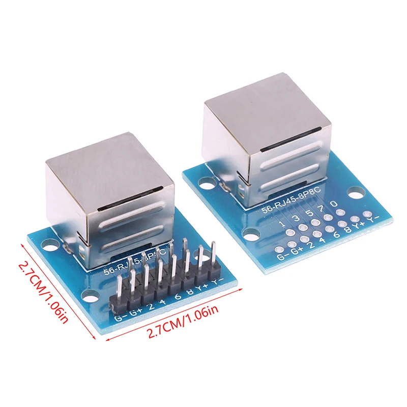 RJ45 Network Port Adapter Test Board Horizontal 8p Crystal Head Female Socket Circuit Board with Light
RJ45 Network Port Adapter Test Board Horizontal 8p Crystal Head Female Socket Circuit Board with Light