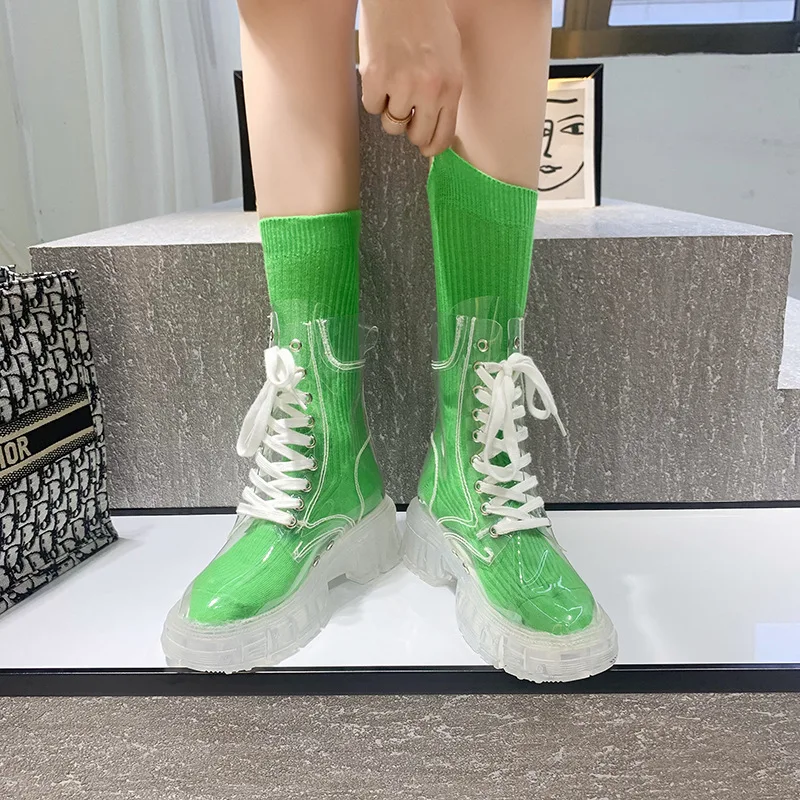 Brand Women Sport Chunky Jelly Shoes Platform Flats Rainboots 2022 Spring New Designer Transparent Ladies Shoes Running Zapatos
Brand Women Sport Chunky Jelly Shoes Platform Flats Rainboots 2022 Spring New Designer Transparent Ladies Shoes Running Zapatos