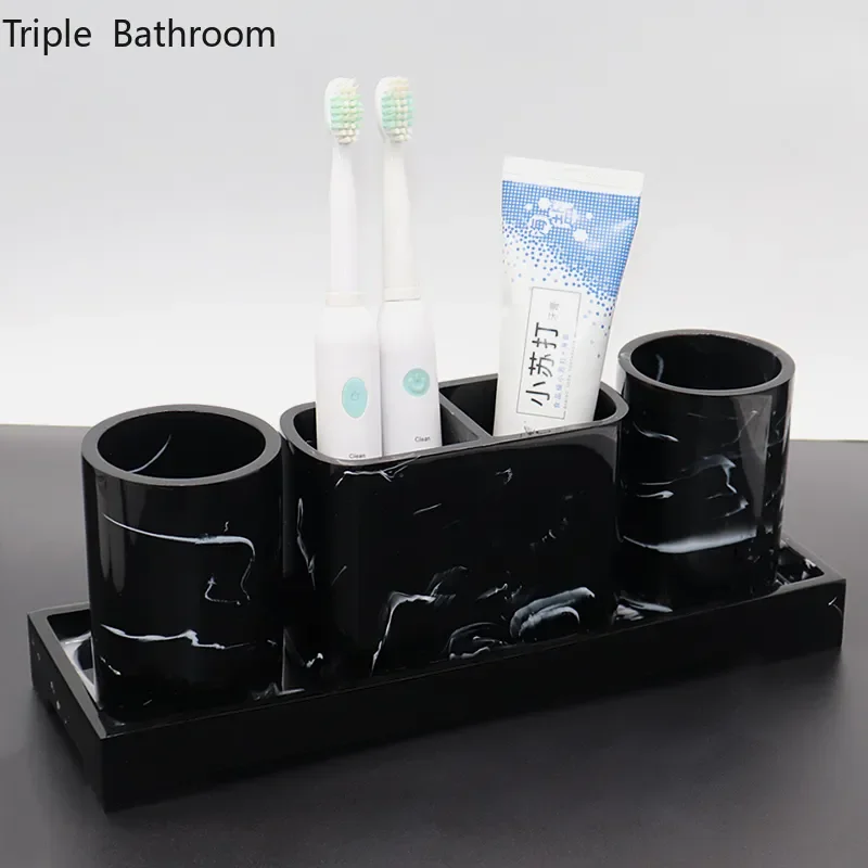 Marble Stripe Four Piece Set Resin Household Toothpaste Toothbrush Holder Couples Tooth Mug Gargle Cup Bathroom Toiletry Set
Marble Stripe Four Piece Set Resin Household Toothpaste Toothbrush Holder Couples Tooth Mug Gargle Cup Bathroom Toiletry Set